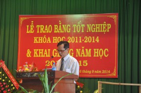 Hình ảnh lễ khai giảng năm học 2014 - 2015